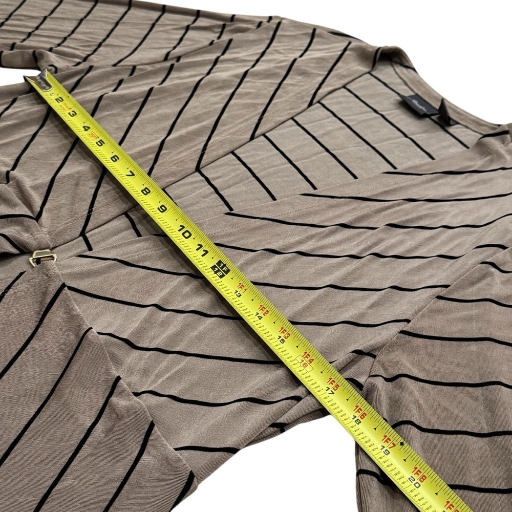 Chico’s Travelers Tab and Black Stripe Maxi Cardigan Capsule Chic Size XL - Picture 10 of 11